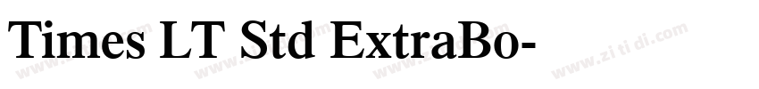 Times LT Std ExtraBo字体转换